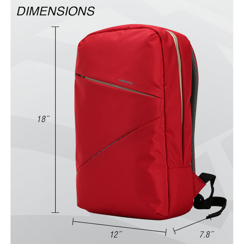 Kingsons Arrow Series Laptop Backpack Red - Image 8