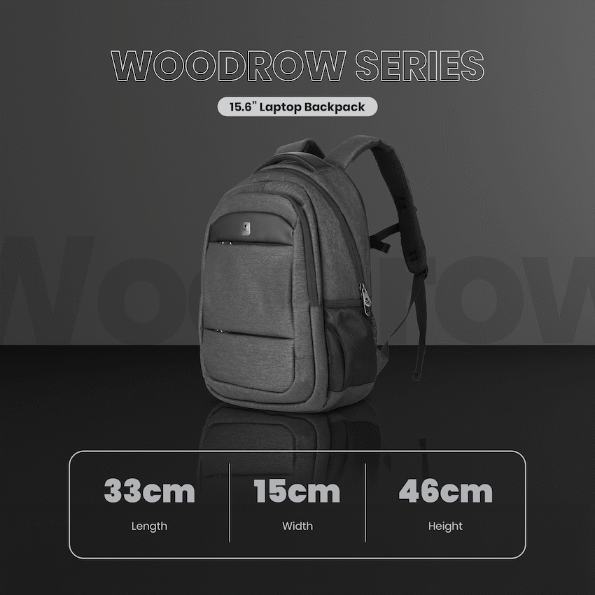 Volkano Woodrow 15.6" Laptop Backpack - Dark Grey - Image 8