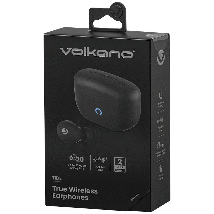 Volkano Tide Series True Wireless Earphones - Black - Image 9