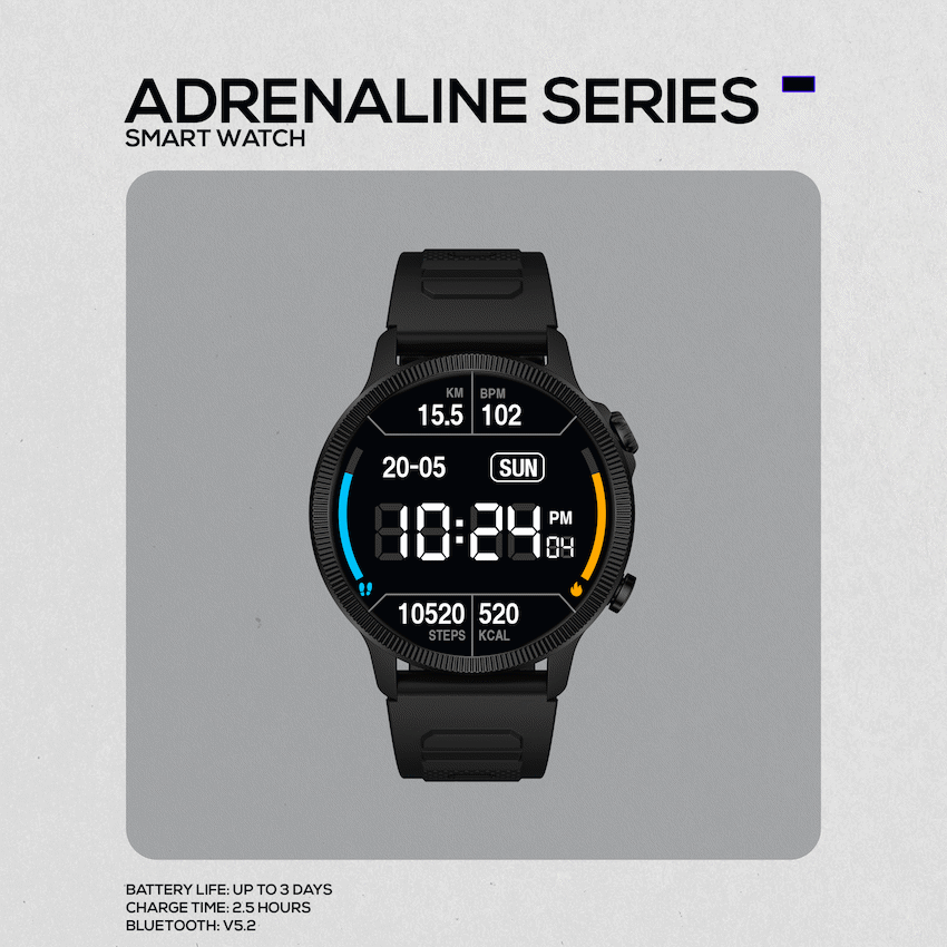 Volkano Active Tech Adrenaline Series GPS Watch with Heart Rate - Image 10