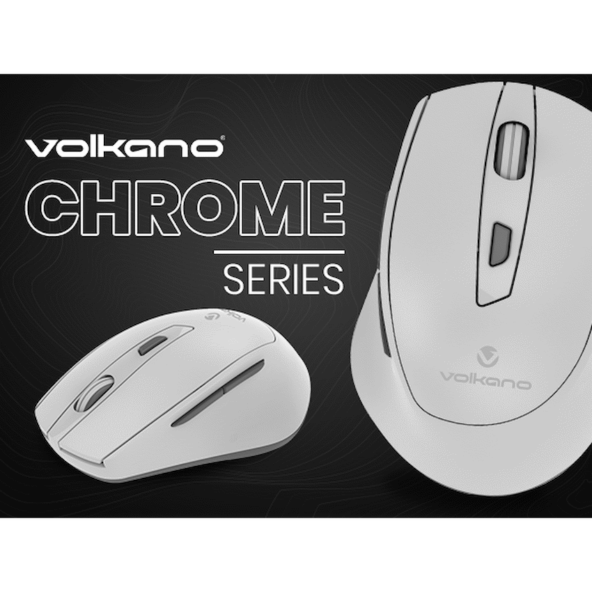 Volkano Chrome Series Wireless Mouse - Gray - Image 8