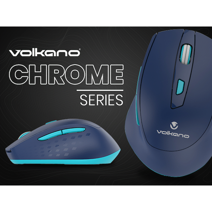 Volkano Chrome Series Wireless Mouse - Blue - Image 9