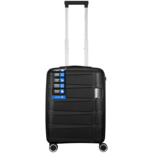 Travelwize Tourer PP 55cm 4-wheel Spinner Luggage Black
