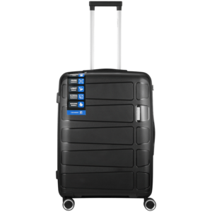 Travelwize Tourer PP 65cm 4-wheel Spinner Luggage Black