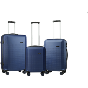 Travelwize Cyclone 3-Pc ABS Luggage Set. Navy.
