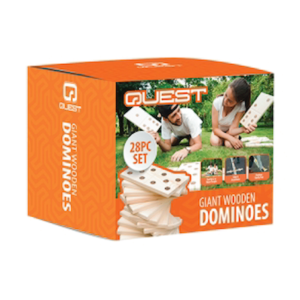 Quest 28 Pc Giant Wooden Dominoes - Natural