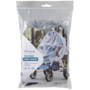 Bounce PVC Stroller Rain Cover Clear