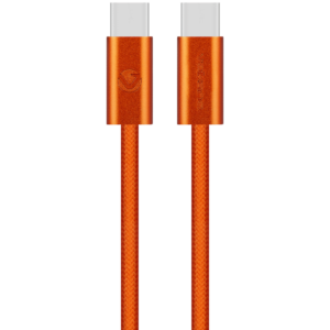 Volkano Weave Series 60w USB C to USB C 1.2m-Orange