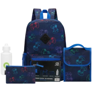 Quest 4-Piece Backpack Set Gamer Navy