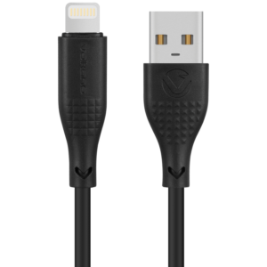 Volkano Nova Series USB A to Lightning charging cable 10W TPE-Black