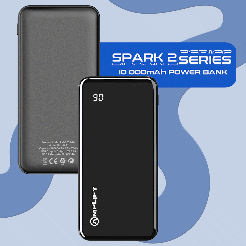 Amplify Spark 2 Series 10 000 mAh Power Bank - Black - Image 11