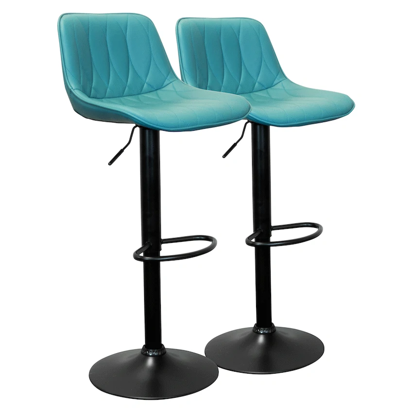 Everfurn Austin Barstool - Blue-Green - Image 2