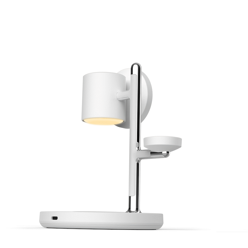 Volkano Lumen Series 3-in-1 Magnetic 25W Qi2.2 Wireless Charging Station - White - Image 2