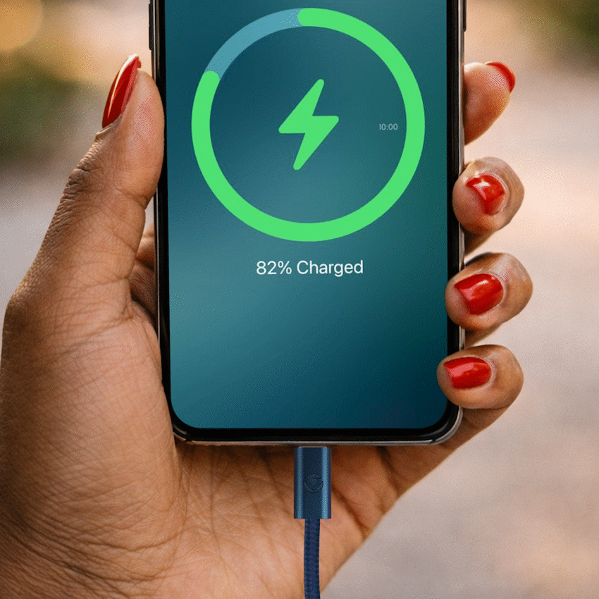 Volkano Weave Series 60w USB C to USB C 1.2m-Blue - Image 6