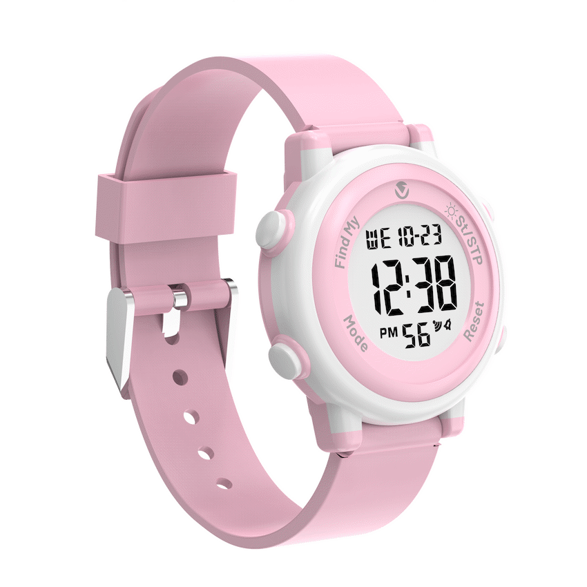 Volkano Kids Digital Watch with Apple Find My - 3ATM Waterproof (Anti-Lost) - Pink - Image 2