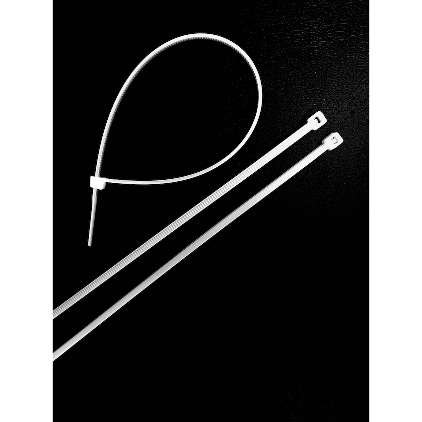 Ellies Cable Tie 2.5mm X 100mm - 50 PACK SIZE - WT - Image 2