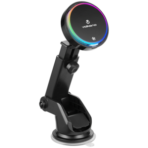 Volkano Sentinel Series Qi2.2 Magnetic Wireless Charging Car Dash Mount Phone Holder - Black