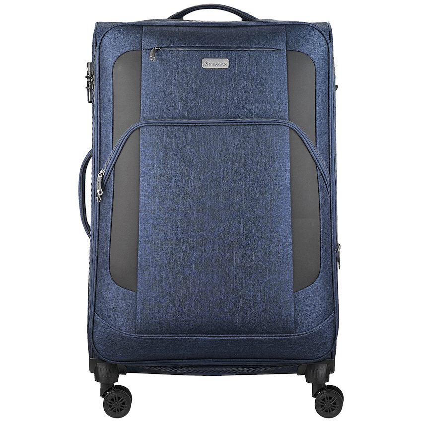Travelwize Aurora 55cm 4-Wheel Spinner Trolley Case - Navy Melange - Image 2