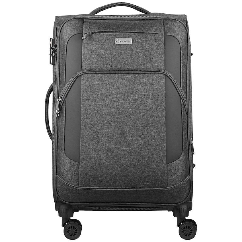 Travelwize Aurora 55cm 4-Wheel Spinner Trolley Case - Grey Melange - Image 2