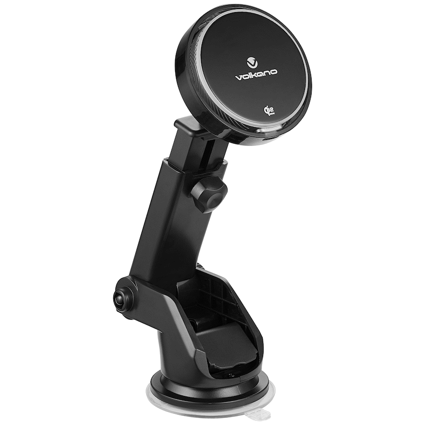 Volkano Sentinel Series Qi2.2 Magnetic Wireless Charging Car Dash Mount Phone Holder - Black - Image 2