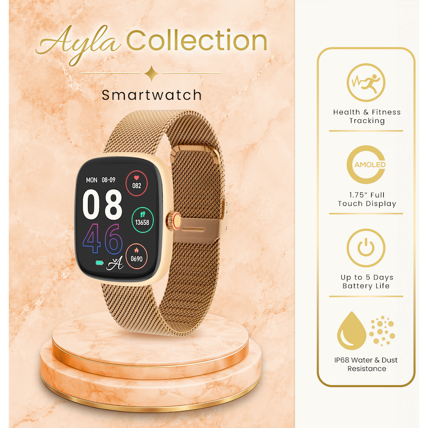 Volkano Ayla Collection Smartwatch with Milanese Strap - Image 4