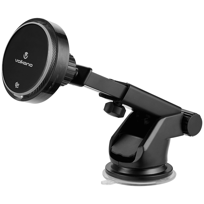 Volkano Sentinel Series Qi2.2 Magnetic Wireless Charging Car Dash Mount Phone Holder - Black - Image 7