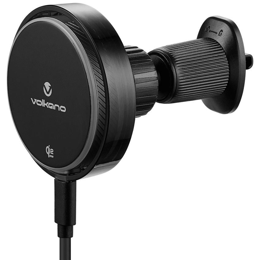 Volkano Sentinel Series Qi2.2 Magnetic Wireless Charging Car Dash Mount Phone Holder - Black - Image 8