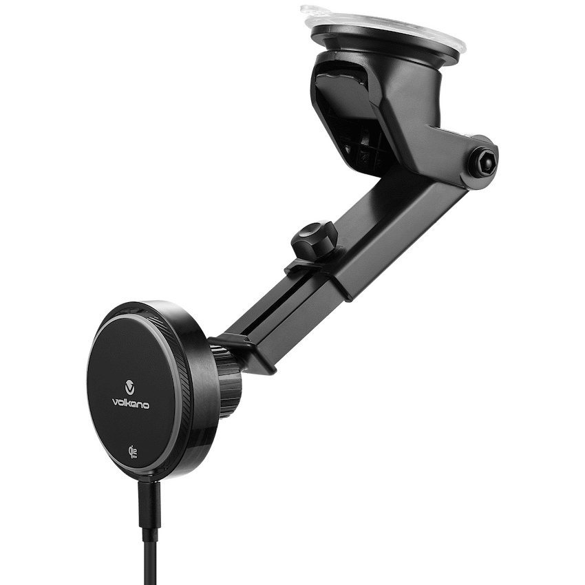 Volkano Sentinel Series Qi2.2 Magnetic Wireless Charging Car Dash Mount Phone Holder - Black - Image 9