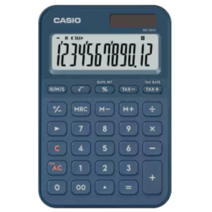Casio MS-20YC-NY 12 Digit Desk Calculator Navy