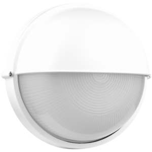 Ellies Arc Series - AC Round Bulkhead - Aluminium + Glass - E27 Base -WT
