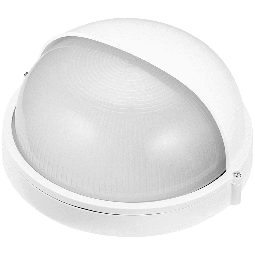 Ellies Arc Series - AC Round Bulkhead - Aluminium + Glass - E27 Base -WT - Image 7
