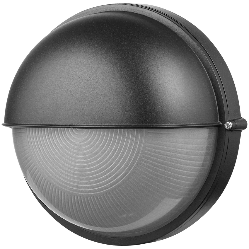 Ellies Arc Series - AC Round Bulkhead - Aluminium + Glass - E27 Base -BK - Image 7