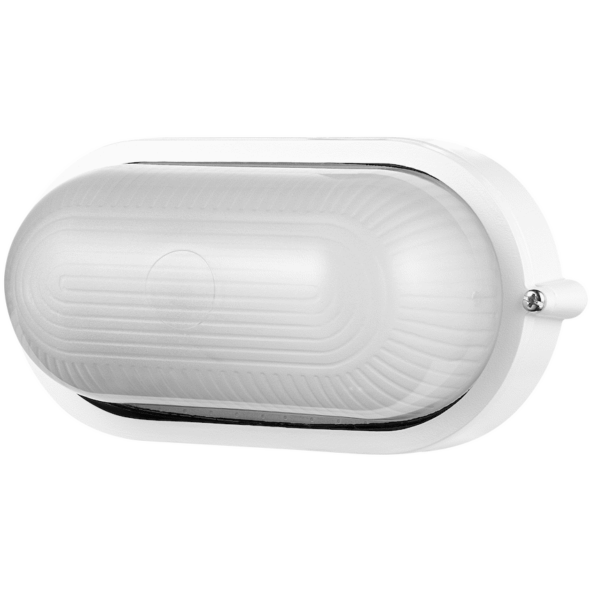 Ellies Illume Series - AC Oval Bulkhead - Aluminium + Glass - E27 Base - WT - Image 7