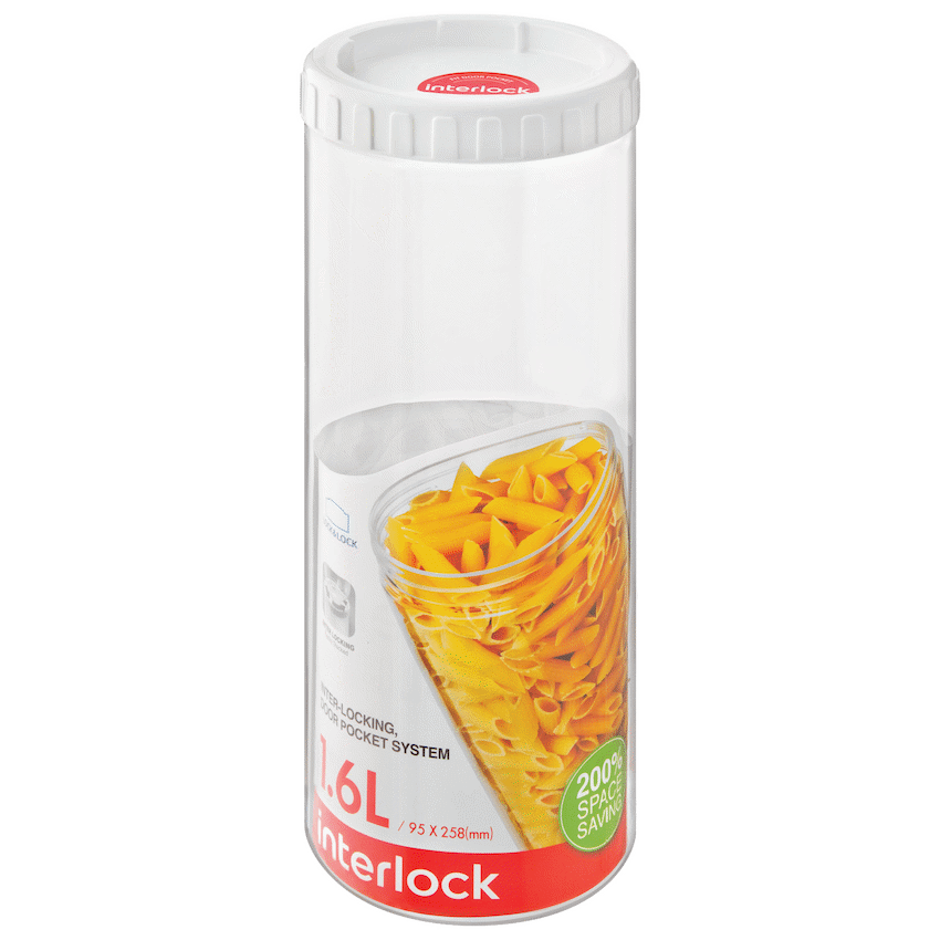 LocknLock Interlock container 1.6lt wt ( Order in Qty of 6)