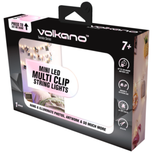 Volkano Twinkle Series MULTI(RGB) Photo Clips with LED Lights