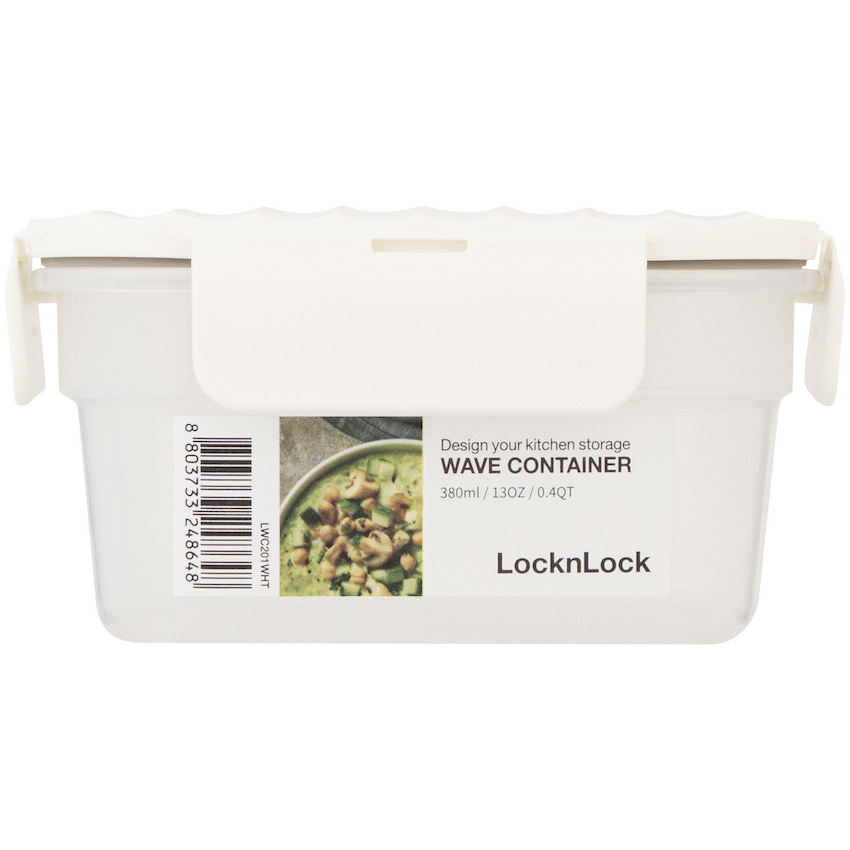 LocknLock Wave container 380ml white ( Order in Qty of 8) - Image 3