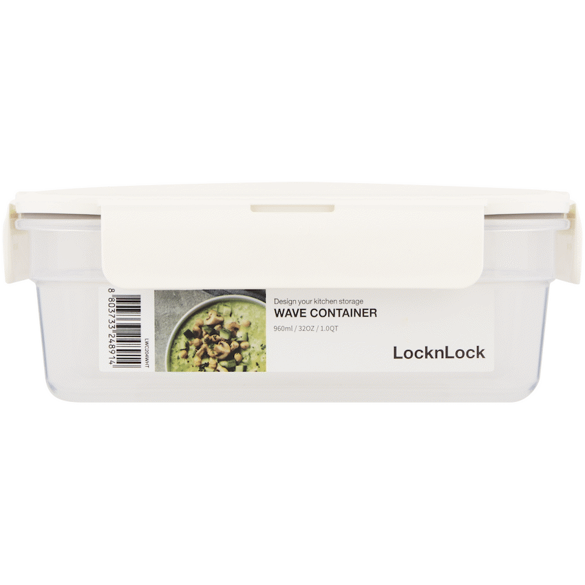LocknLock Wave container 960ml white ( Order in Qty of 8) - Image 3