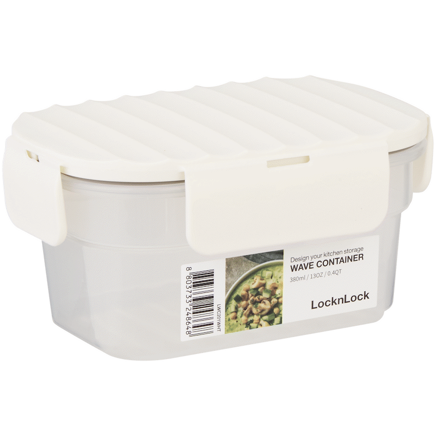 LocknLock Wave container 380ml white ( Order in Qty of 8) - Image 4