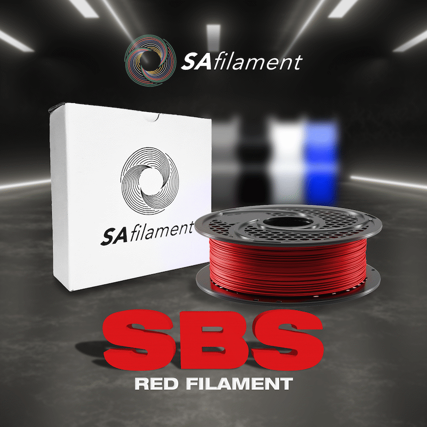 SA Filament SBS Filament - Red 1kg - Image 2