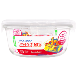 LocknLock Euro Glass container rnd 650ml ( Order in Qty of 6)
