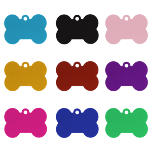 Creality - Anodized Aluminium Bone-Shaped Dog Tags - 18 Piece Pack